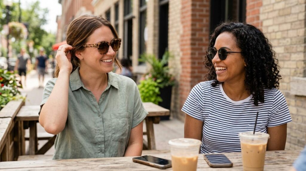 Trendy summer sunglasses displayed in a bright, stylish arrangement for the season.